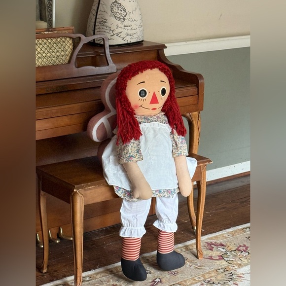 Rare Vintage 1960's XL Annabelle The Original Knickerbocker Raggedy Ann
Doll - Picture 6 of 11